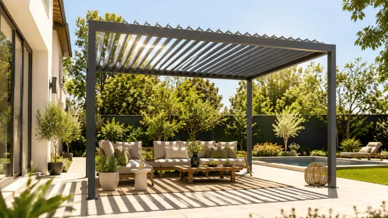 Pergola Farben und Ausstattung