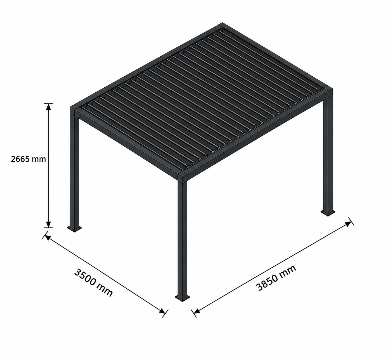 Aluprof aluminium pergola SB350