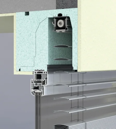 Roka-Top Aufsatzraffstore Putz-Monolithisch Variante