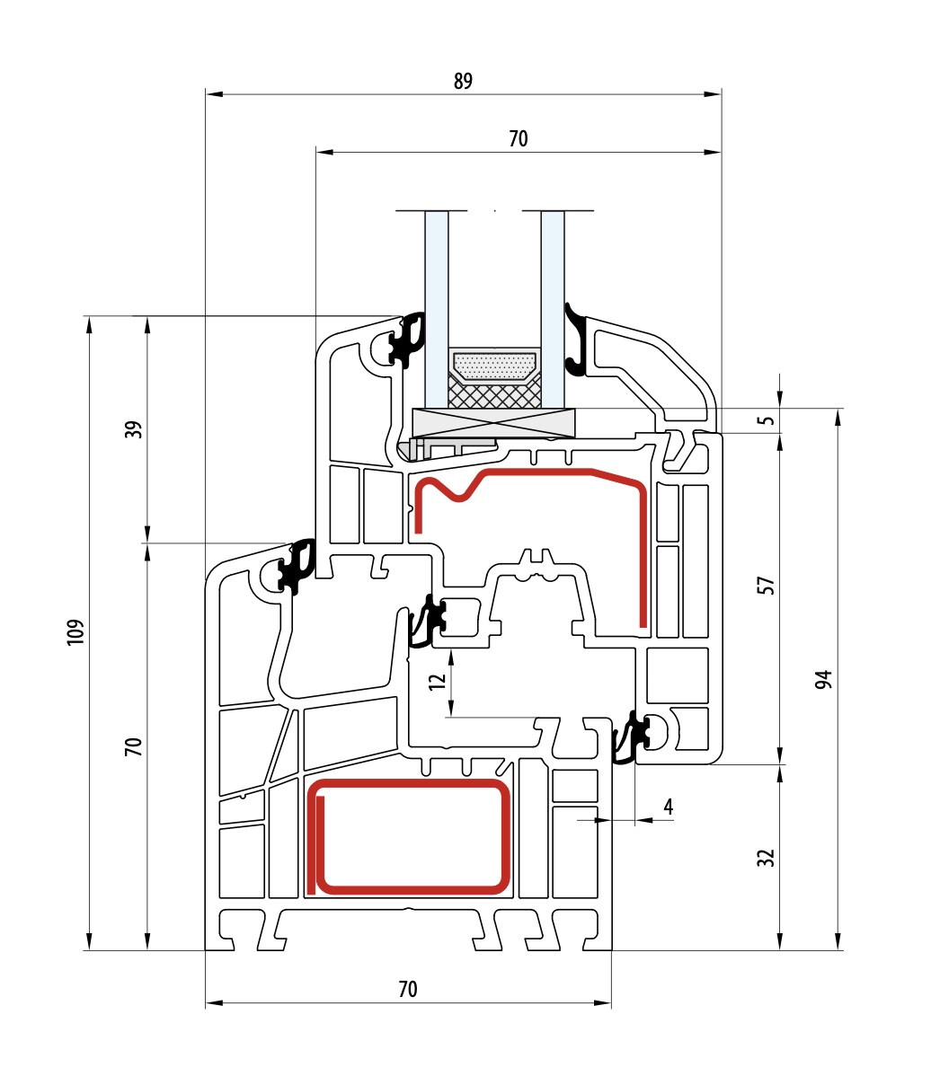 Aluplast Ideal 5000 - Hochwertiges Kunststofffenster mit 70mm Bautiefe