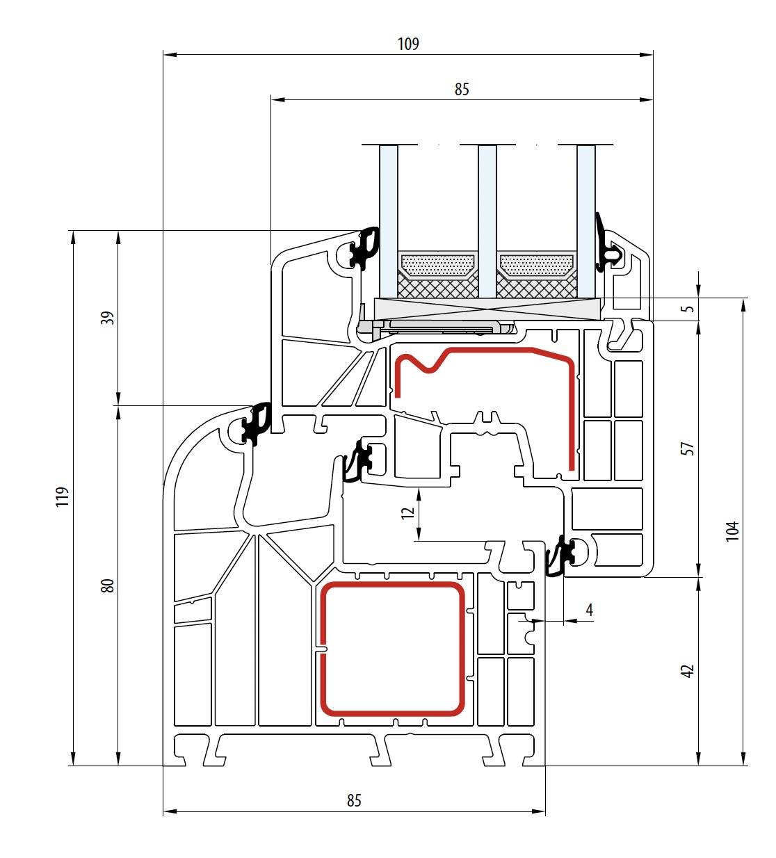 Aluplast Ideal 8000 - Premium Kunststofffenster mit 85mm Bautiefe