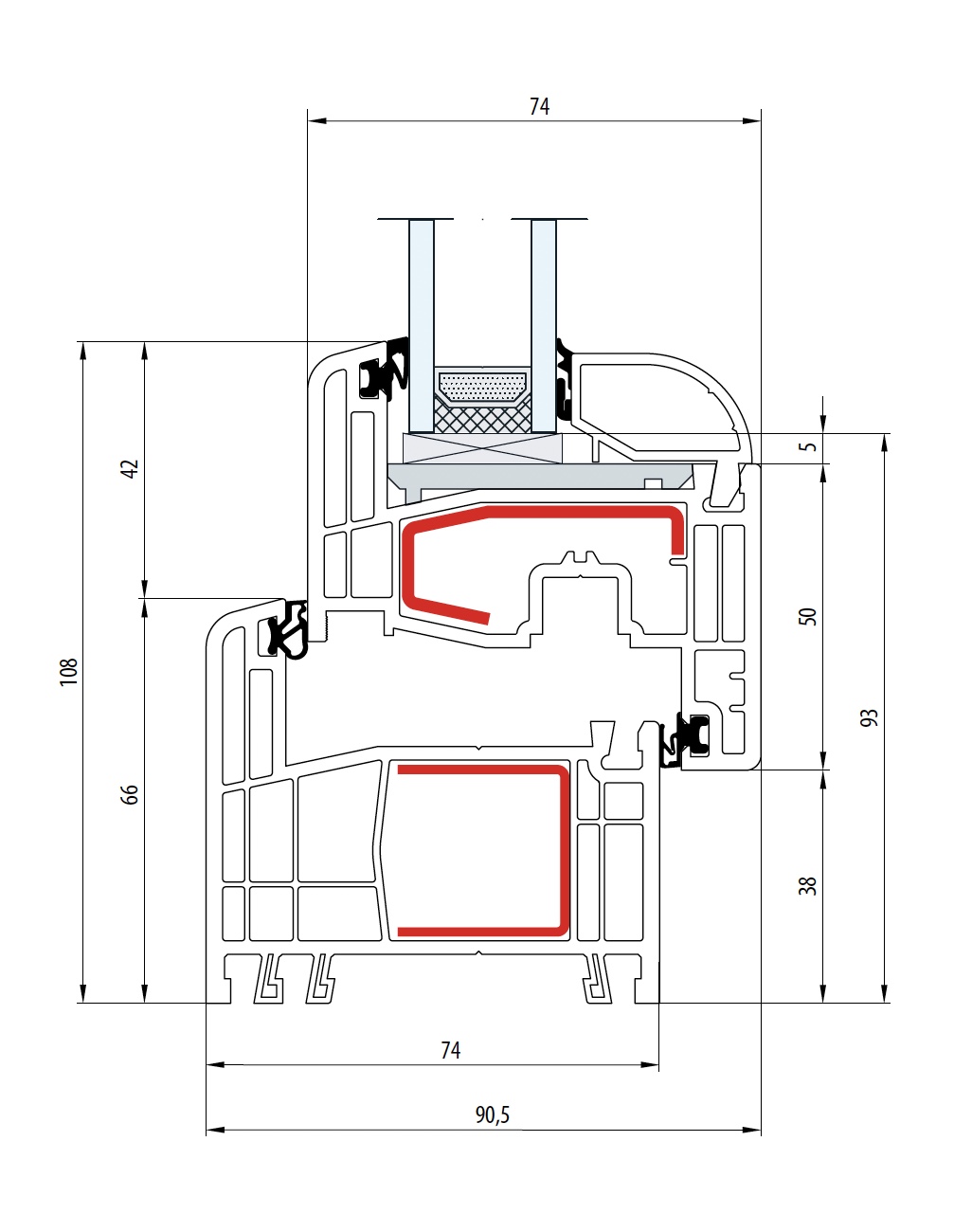 Gealan S 8000 - Hochwertiges Kunststofffenster mit 74mm Bautiefe