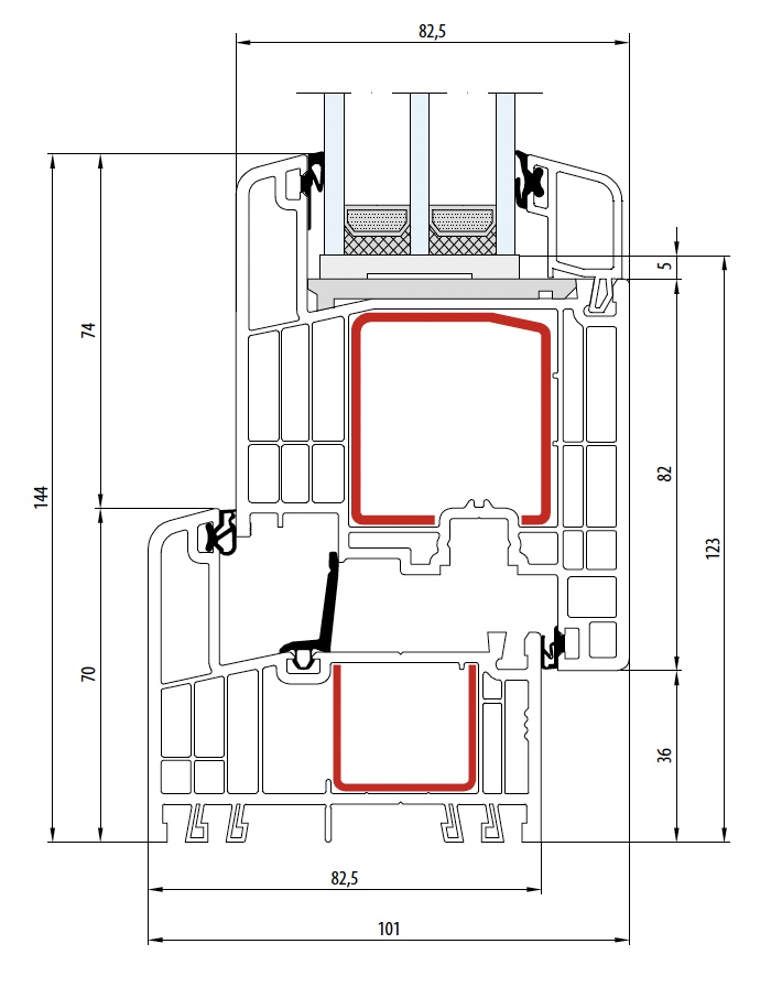 Gealan S 9000 - Premium Kunststofffenster mit 83mm Bautiefe